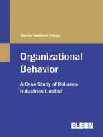 Organizational Behavior: A Case Study of Reliance Industries Limited: Organizational Behaviour