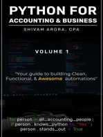 PYTHON FOR ACCOUNTING & BUSINESS: Volume 1