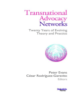 Transnational Advocacy Networks: Twenty Years of Evolving Theory and Practice