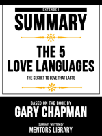 Extended Summary - The 5 Love Languages: Based On The Book By Gary Chapman