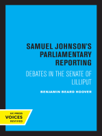 Samuel Johnson's Parliamentary Reporting: Debates in the Senate of Lilliput