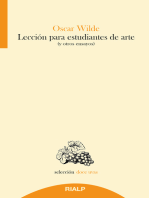 Lección para estudiantes de arte: (y otros ensayos)