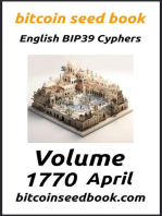 Bitcoin Seed Book English BIP39 Cyphers Volume 1770-April: Bitcoin Seed Book 1770, #4