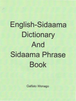 English-Sidaama Dictionary And Sidaama Phrase Book