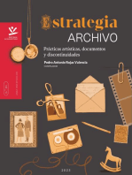 Estrategia archivo: Prácticas artísticas, documentos y discontinuidades