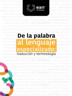 De la palabra al lenguaje especializado: traducción y terminología