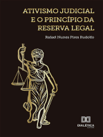 Ativismo judicial e o princípio da reserva legal