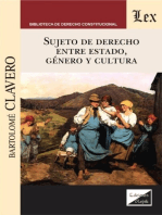 Sujeto de derecho entre estado, género y cultura