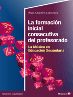 La formación inicial consecutiva del profesorado: La Música en Educación Secundaria