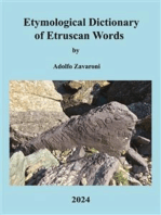 Etymological Dictionary of Etruscan Words: Updated Version