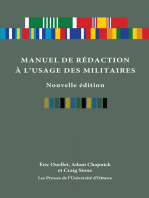 Manuel de rédaction à l'usage des militaires, nouvelle édition