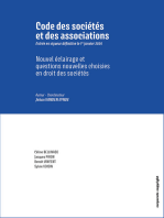 Code des sociétés et des associations: Droit des sociétés : questions nouvelles