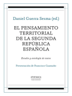 El pensamiento territorial de la Segunda República española: Estudio y antología de textos