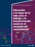 Educación a lo largo de la vida para el diálogo y la transformación social en la sociedad del conocimiento