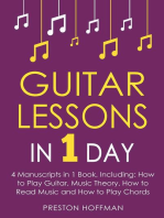 Guitar Lessons: In 1 Day - Bundle - The Only 4 Books You Need to Learn Acoustic Guitar Music Theory and Guitar Instructions for Beginners Today