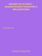 Resumo De Estudos – Administração Financeira E Orçamentária