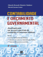 Contabilidade e Orçamento Governamental: Atualizado pela Lei 14.133/21 que trata de Licitações e Contratos Públicos