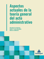 Aspectos actuales de la teoría general del acto administrativo