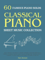 60 FAMOUS PIANO SOLOS: PIANO SHEET MUSIC COLLECTION (Classical Piano Sheet Music)