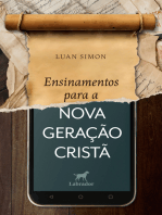 Ensinamentos para a nova geração cristã