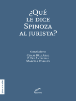 ¿Qué le dice Spinoza al jurista?