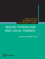 Macro Federalism and Local Finance