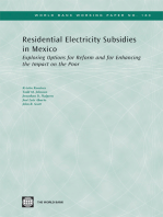 Residential Electricity Subsidies in Mexico: Exploring Options for Reform and for Enhancing the Impact on the Poor