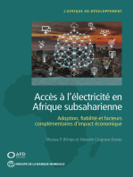 Accès à l'électricité en Afrique subsaharienne: Adoption, fiabilité, et facteurs complémentaires d'impact économique