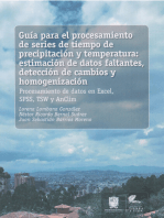 Guía para el procesamiento de series de tiempo de precipitación y temperatura: Estimación de datos faltantes, detección de cambios y homogenización