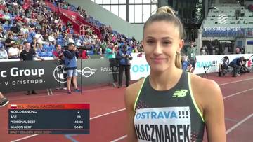 Natalia Kaczmarek najszybsza w biegu na 400 metrów podczas zawodów w Ostrawie