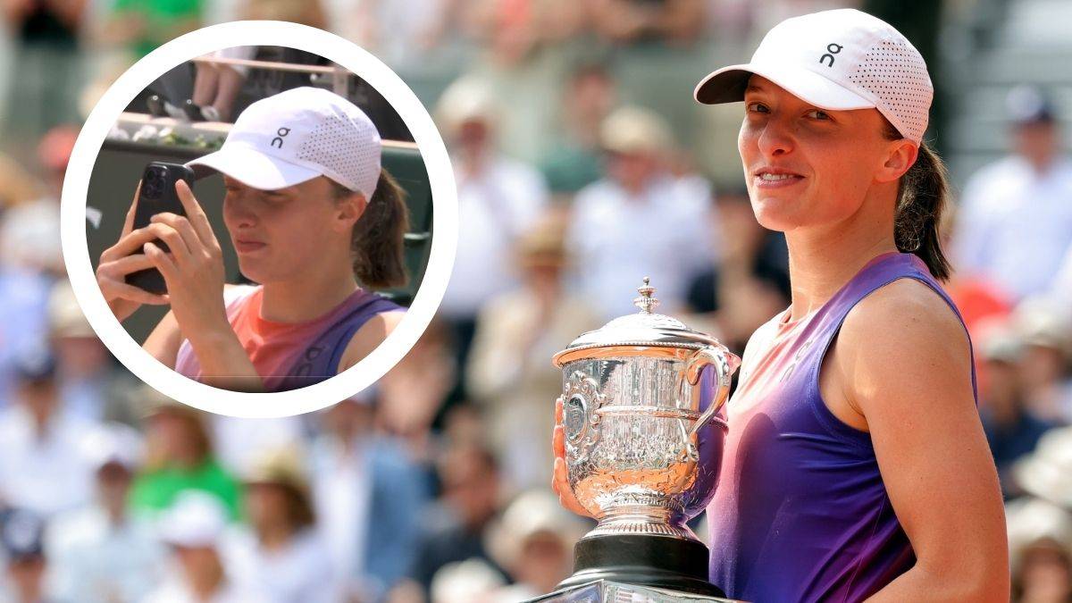 Iga Świątek wygrała finał Roland Garros, po czym wyjęła telefon. Zobaczcie, co zrobiła Polka (WIDEO)