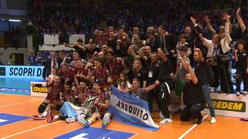 Leon i Semeniuk mistrzami Włoch! Ceremonia medalowa po finale SuperLega