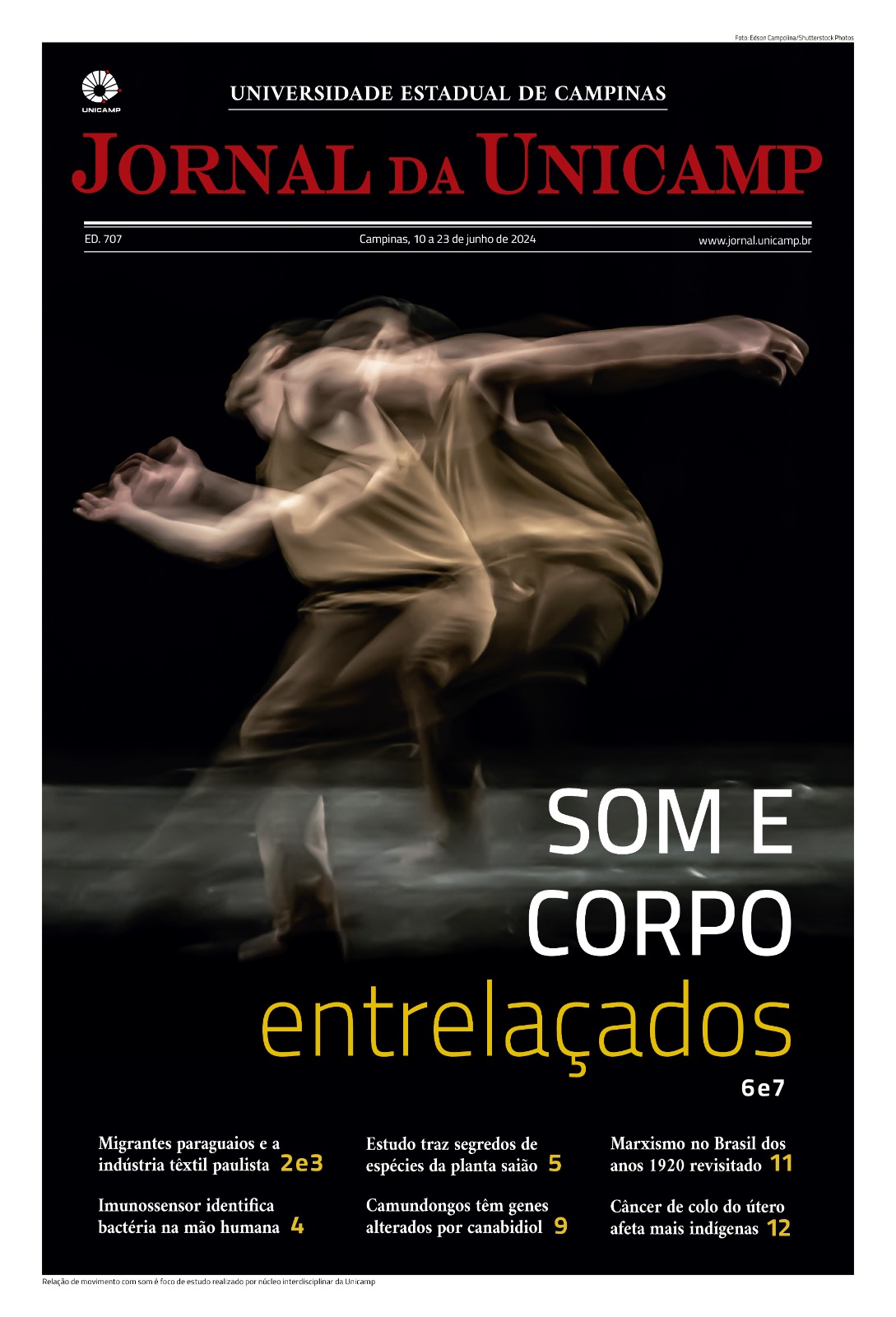 Capa da edição do jornal