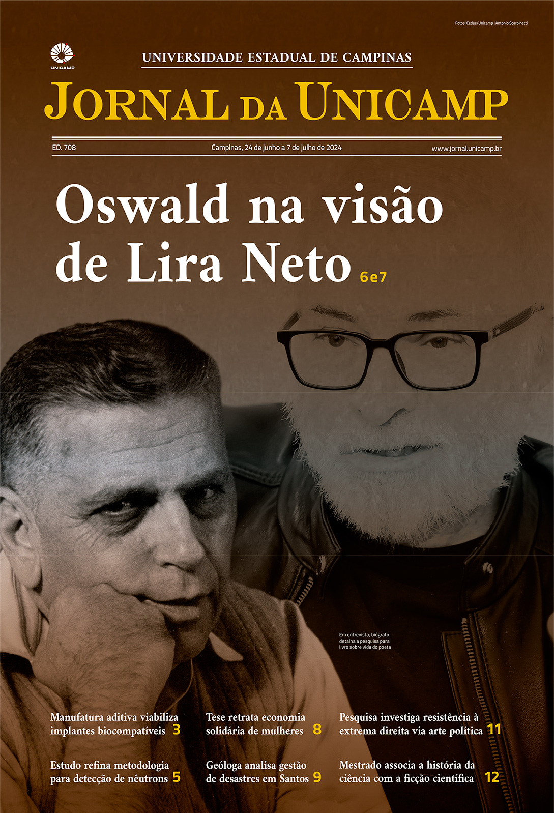 Capa da edição do jornal