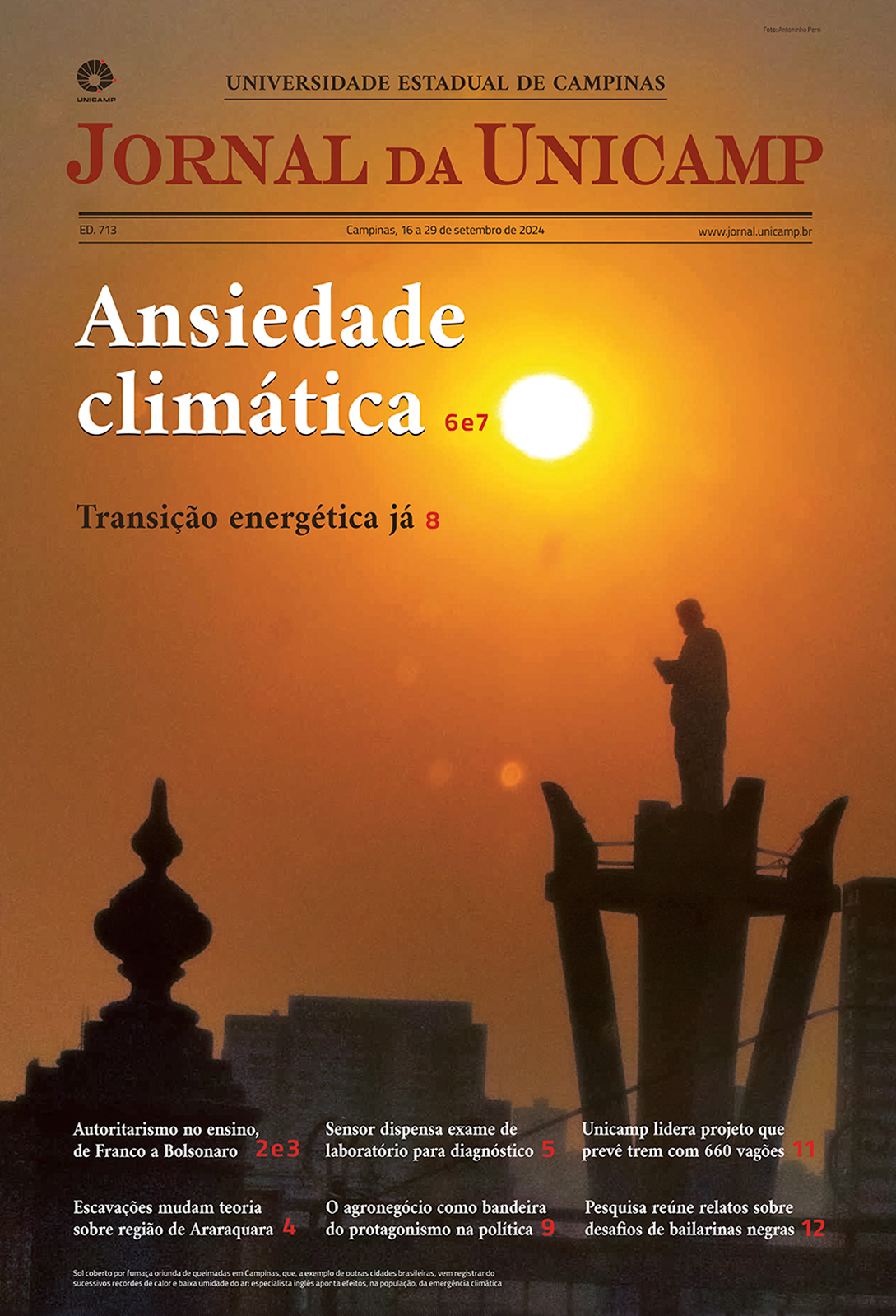 Capa da edição do jornal