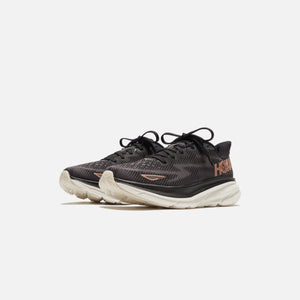 HOKA WMNS Clifton 9 - Black / Rose Gold