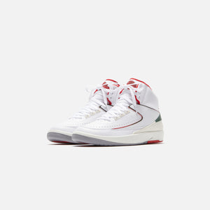 Nike Air Jordan 2 Retro - White / Fire Red / Fir / Sail