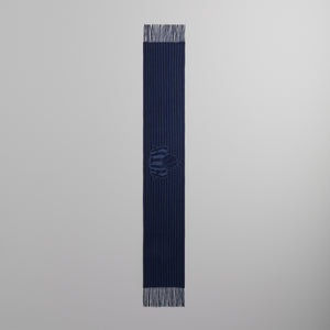 Kith for the New York Knicks Pinstripe Jacquard Scarf - Nocturnal