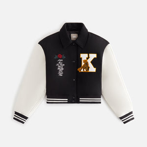 Kith Women Campbell Cropped Varsity Jacket - Black