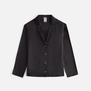 Kith Women Amalia Autograph Monogram Silk Blouse - Black