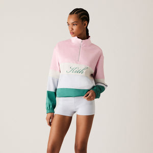 Kith Women Callan Panelled Quarter Zip - Abelia