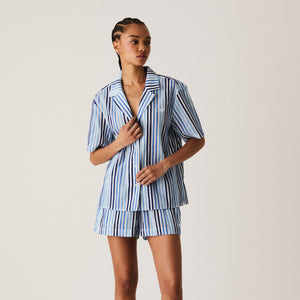 Kith Women Elena II Chenille Stripe Shirt - Cornflower