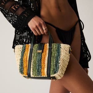 Kith Women Mini Striped Raffia Tote - Sunrise