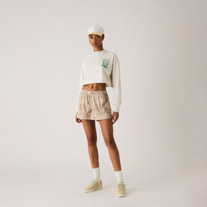 Kith Women Nilah Sun Faded Mesh Shorty - Oat