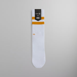 Kith Classics for Stance Crew Sock - White / Gold