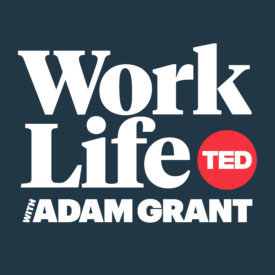 Logo for the podcast "Work Life with Adam Grant" featuring the TED logo.