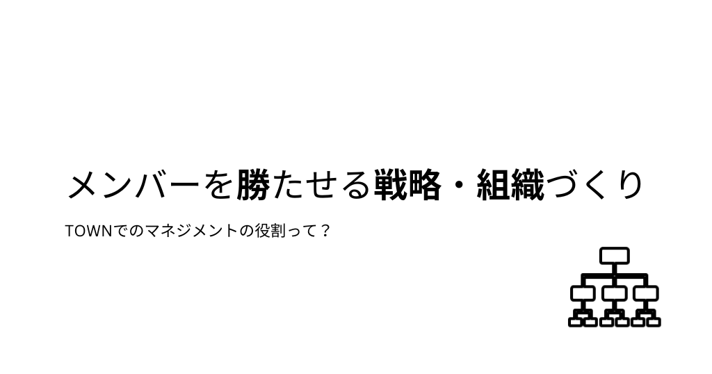 メンバーを勝たせる、戦略と組織づくり