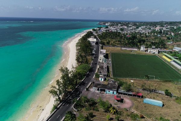 La plage de Mitsamihuli au nord de la Grande Comore