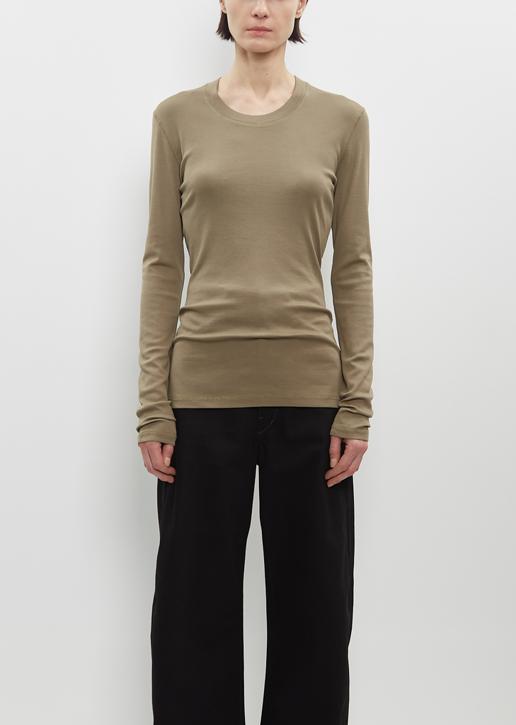 Rib Long Sleeve T-Shirt