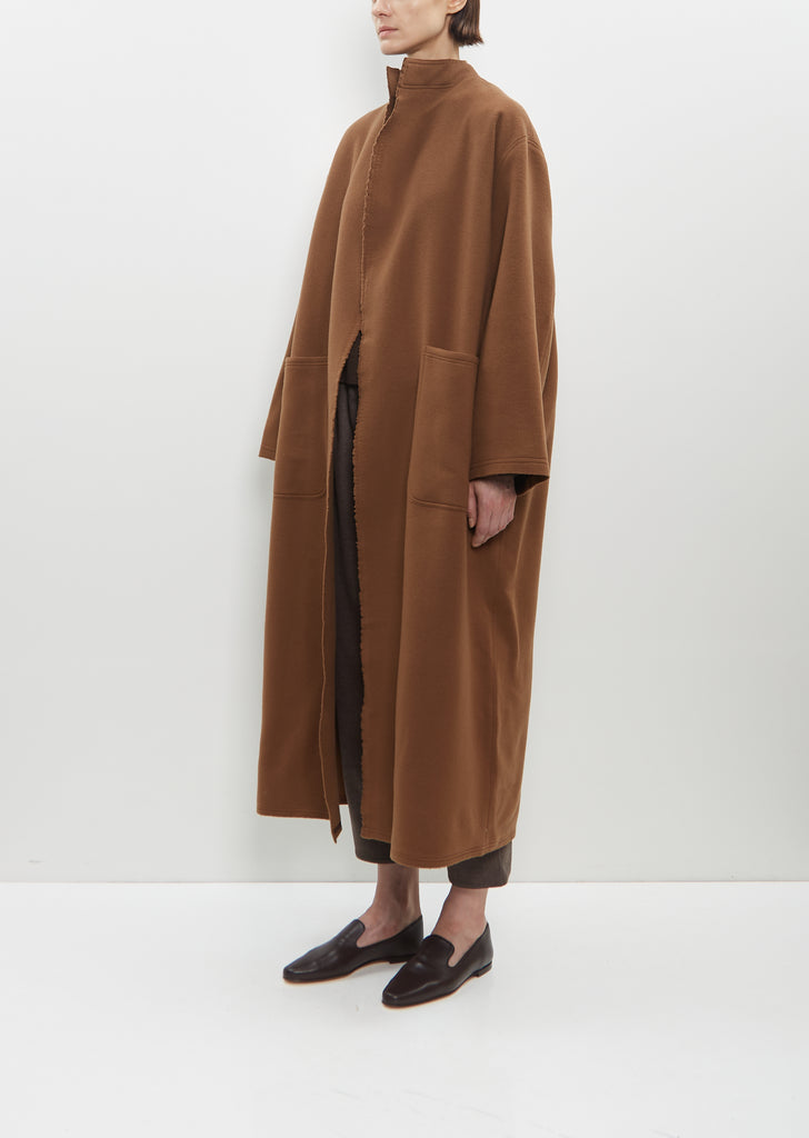 Wool-Cashmere Patch Pocket Coat with Cimossa